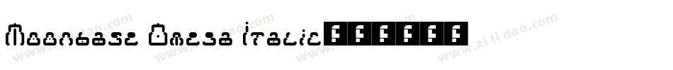 Moonbase Omega Italic字体转换